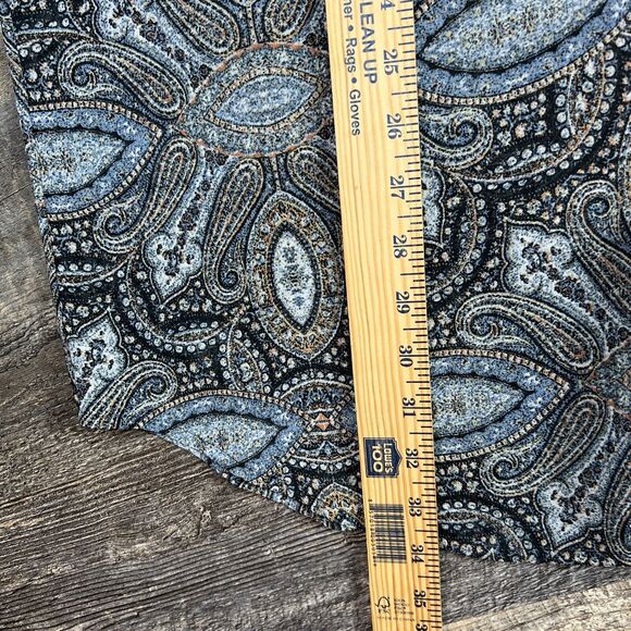 J. Jill Blouse Women's Size Small Paisley Tunic Mandala Long Sleeve Blouse - Picture 10 of 13